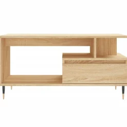 vidaXL Mesas-Mesa de centro madera contrachapada 90x49x45 cm