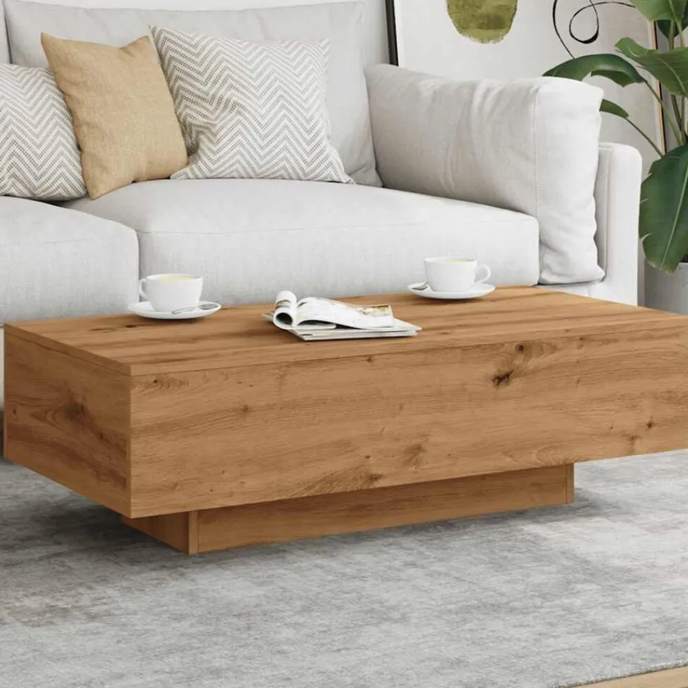 vidaXL Mesas-Mesa de centro madera ingeniería 100x49,5x31 cm