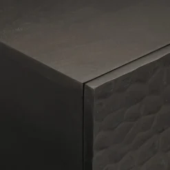 vidaXL Mesas-Mesa de centro madera maciza de mango negra 100x54x40 cm