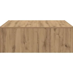 vidaXL Mesas-Mesa de centro madera de ingeniería 100x100x35 cm