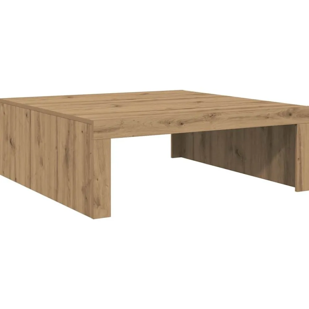 vidaXL Mesas-Mesa de centro madera de ingeniería 100x100x35 cm