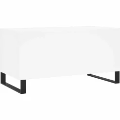 vidaXL Mesa de centro madera contrachapada 90x44,5x45 cm Blanco New