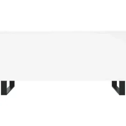 vidaXL Mesa de centro madera contrachapada 90x44,5x45 cm Blanco New