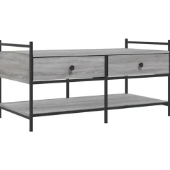 vidaXL Mesas-Mesa de centro madera de ingeniería 99x50x50 cm