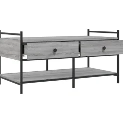 vidaXL Mesas-Mesa de centro madera de ingeniería 99x50x50 cm