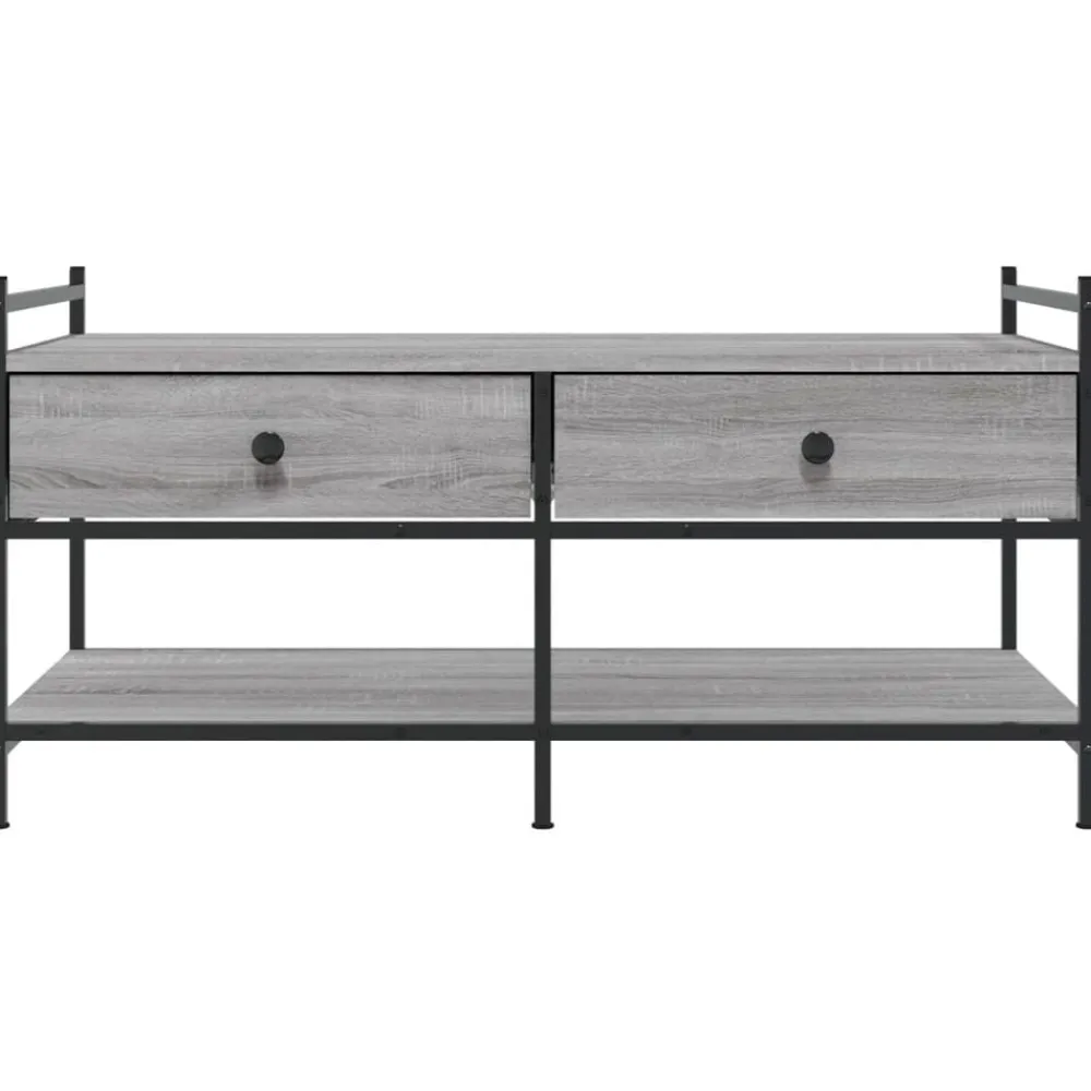 vidaXL Mesas-Mesa de centro madera de ingeniería 99x50x50 cm