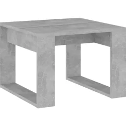 vidaXL Mesas-Mesa de centro madera de ingeniería gris hormigón 50x50x35 cm