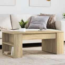 vidaXL Mesa de centro madera de ingeniería 102x55x42 cm Roble Sonoma Clearance