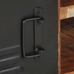 vidaXL Mesas-Mesa de centro multicolor 90x50x36 cm madera maciza reciclada