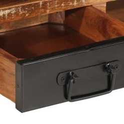 vidaXL Mesas-Mesa de centro multicolor 90x50x36 cm madera maciza reciclada