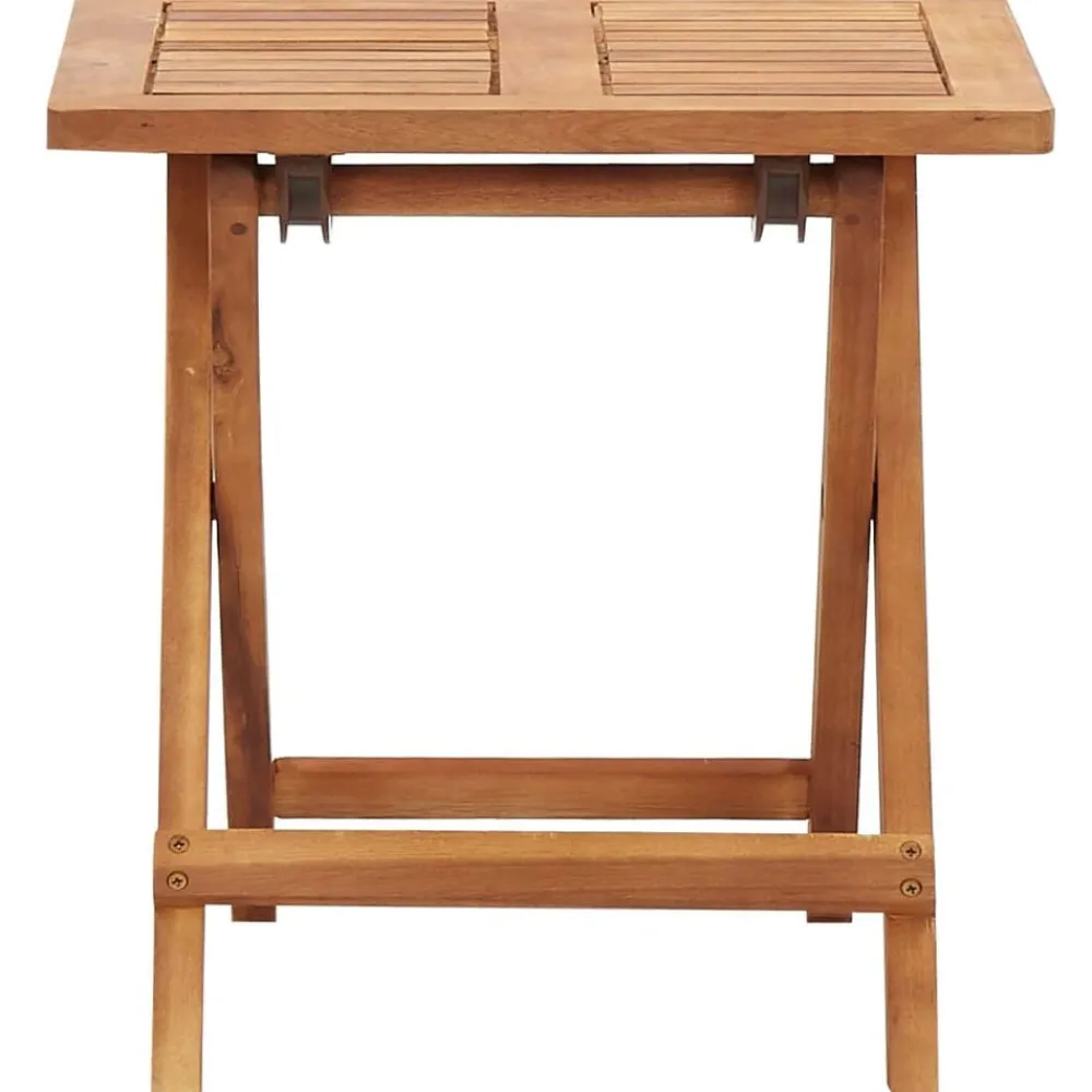 vidaXL Muebles De Jardín-Mesa de centro plegable de jardín madera de acacia 40x40x40 cm