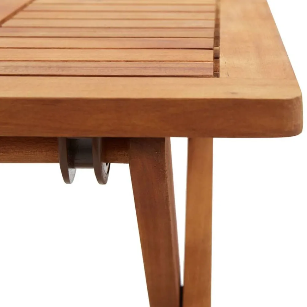 vidaXL Muebles De Jardín-Mesa de centro plegable de jardín madera de acacia 40x40x40 cm