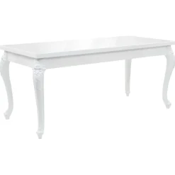 vidaXL Mesa de comedor blanco brillante 179x89x81 cm Hot