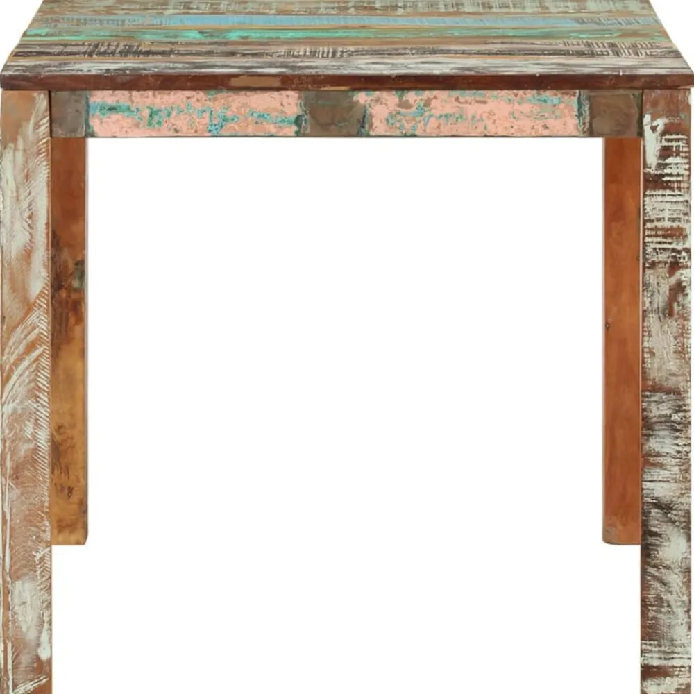 vidaXL Mesas-Mesa de comedor de madera maciza reciclada 82x80x76 cm