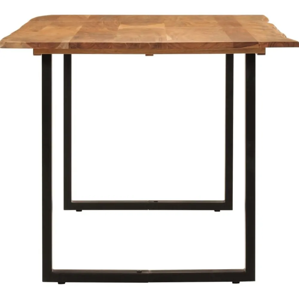 vidaXL Mesas-Mesa de comedor de madera maciza de acacia 180x90x76 cm
