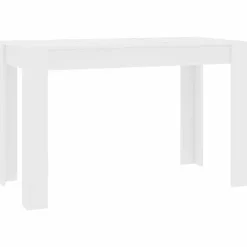 vidaXL Mesa de comedor de madera de ingeniería 120x60x76 cm Blanco Discount