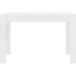 vidaXL Mesa de comedor de madera de ingeniería 120x60x76 cm Blanco Discount