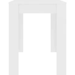 vidaXL Mesa de comedor de madera de ingeniería 120x60x76 cm Blanco Discount