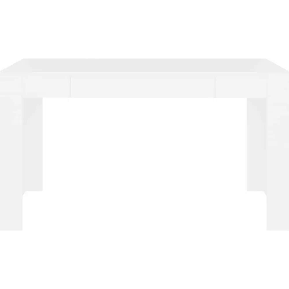 vidaXL Mesa de comedor de madera contrachapada 140x74,5x76 cm Blanco Online