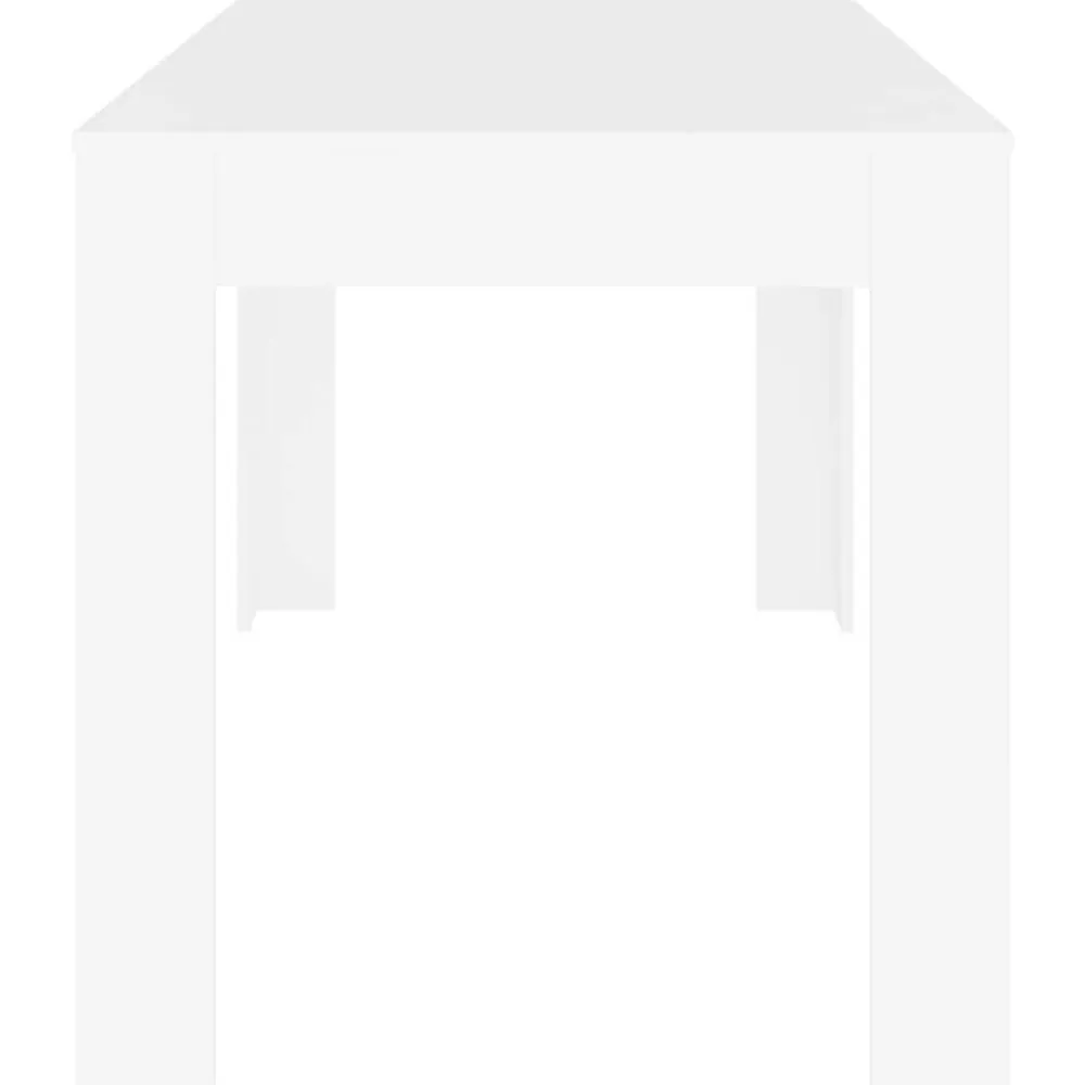 vidaXL Mesa de comedor de madera contrachapada 140x74,5x76 cm Blanco Online
