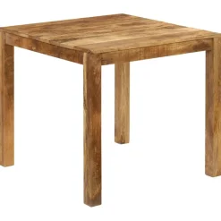 vidaXL Mesas-Mesa de comedor de madera maciza de mango 82x80x76 cm