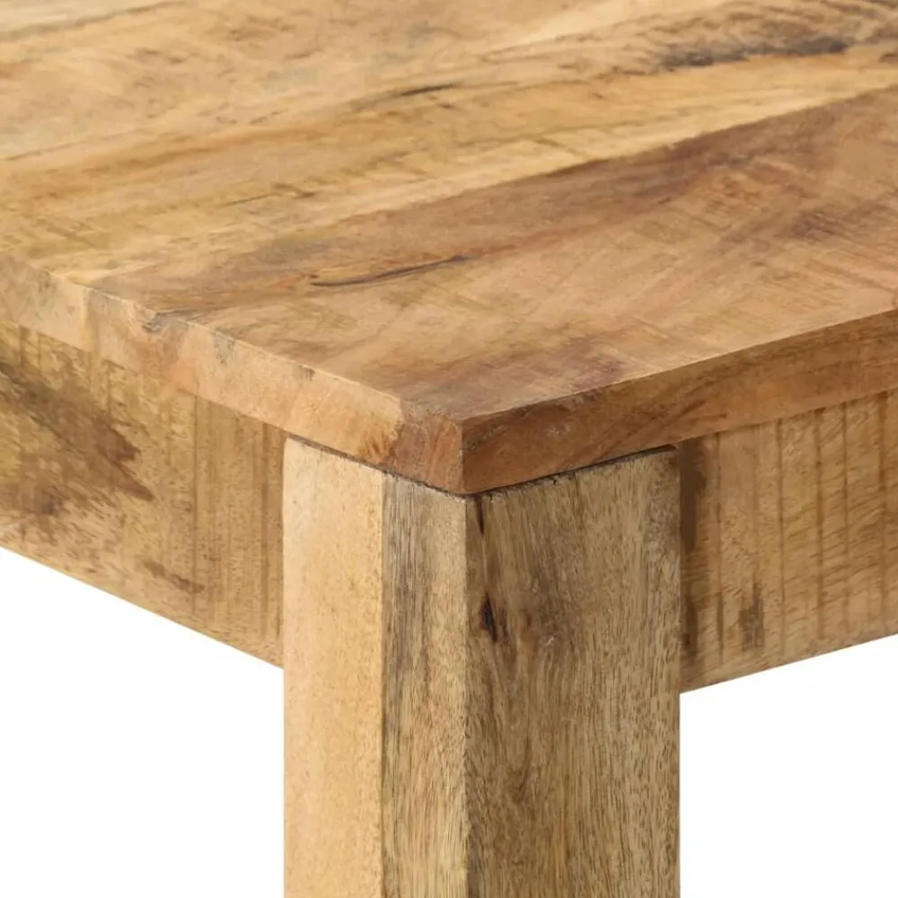 vidaXL Mesas-Mesa de comedor de madera maciza de mango 82x80x76 cm