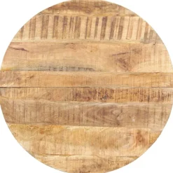 vidaXL Mesa de comedor de madera de mango rugosa 80 cm Sale