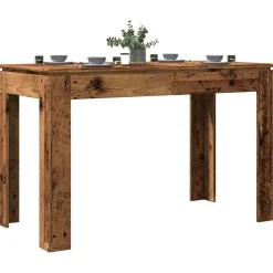 vidaXL Mesa de comedor de madera contrachapada madera vieja Madera antigua Hot