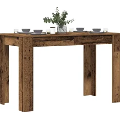 vidaXL Mesas-Mesa de comedor de madera contrachapada madera vieja