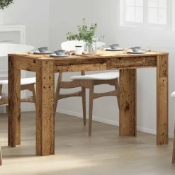 vidaXL Mesas-Mesa de comedor de madera contrachapada madera vieja
