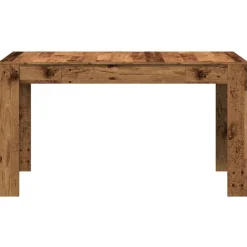 vidaXL Mesas-Mesa de comedor madera ingeniería envejecida 140x74,5x76 cm