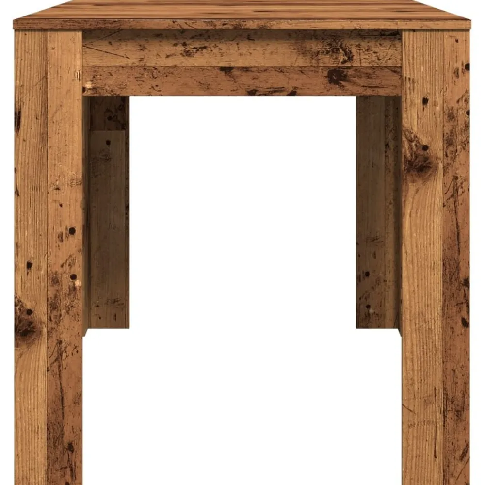 vidaXL Mesas-Mesa de comedor madera ingeniería envejecida 140x74,5x76 cm