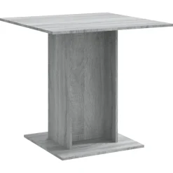 vidaXL Mesas-Mesa de comedor madera contrachapada 80x80x75 cm