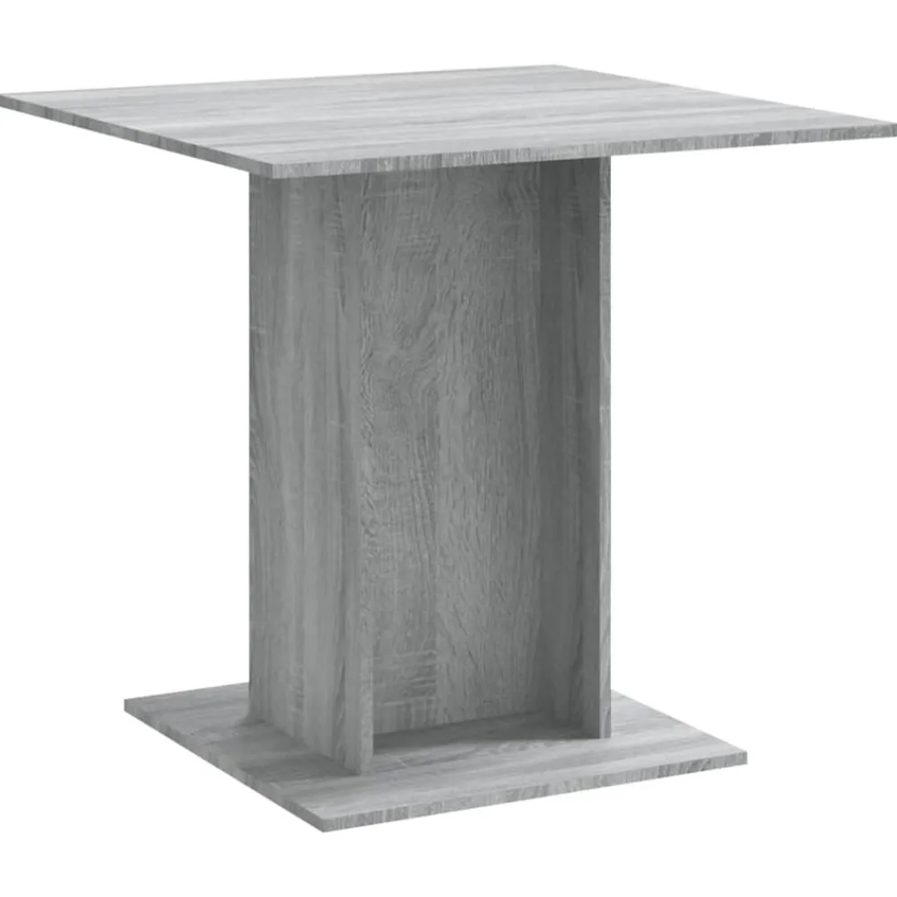 vidaXL Mesas-Mesa de comedor madera contrachapada 80x80x75 cm