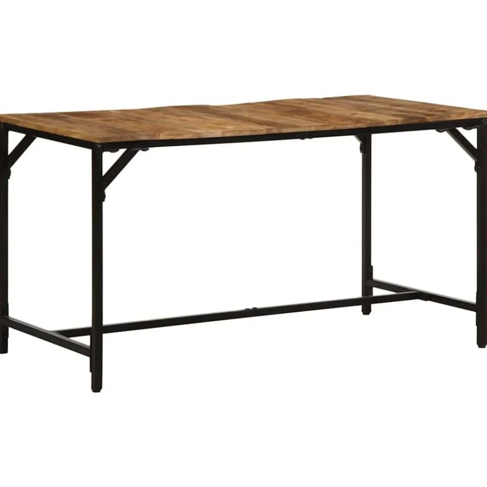 vidaXL Mesas-Mesa de comedor madera maciza de mango 140x70x75 cm