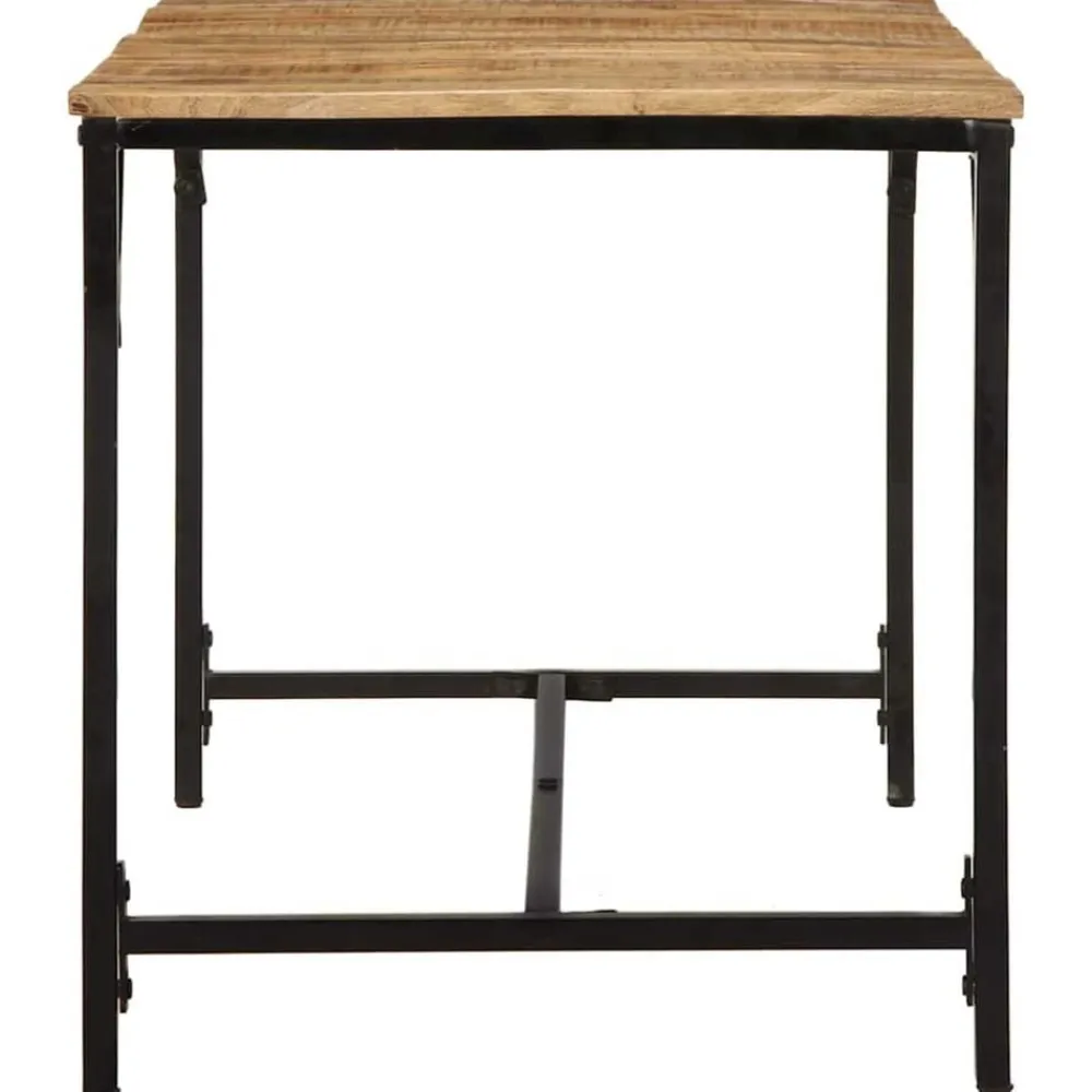 vidaXL Mesas-Mesa de comedor madera maciza de mango 140x70x75 cm