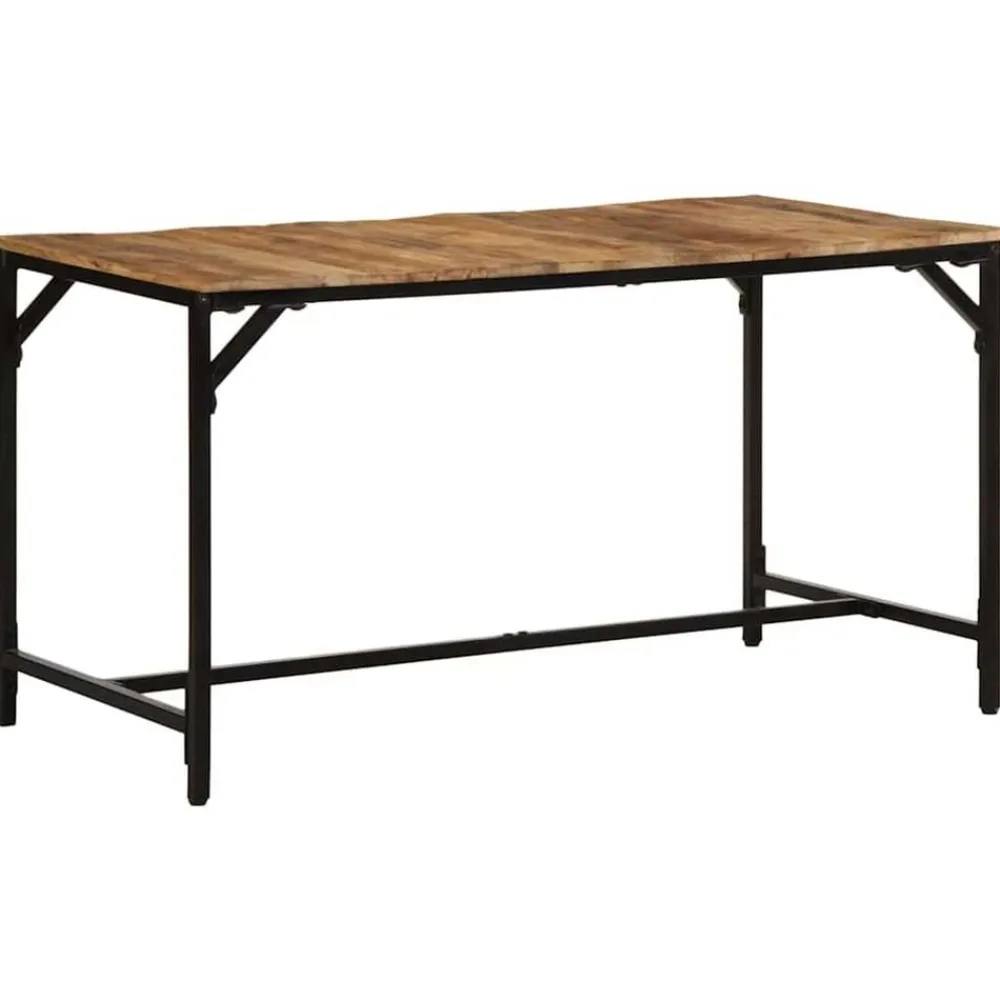 vidaXL Mesas-Mesa de comedor madera maciza de mango 140x70x75 cm