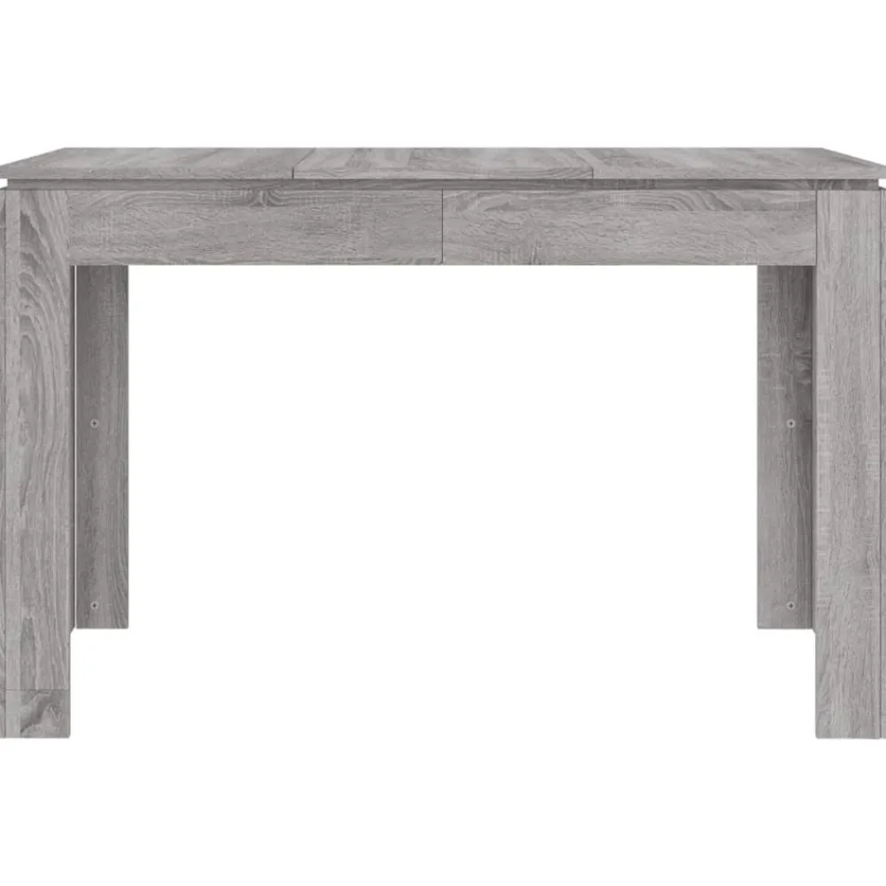 vidaXL Mesa de comedor madera de ingeniería Sonoma gris 120x60x76 cm Gris sonoma Discount