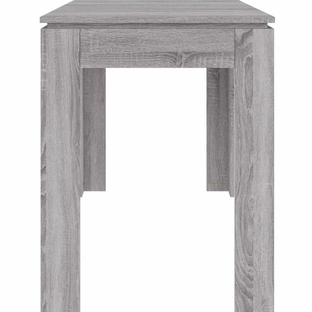 vidaXL Mesa de comedor madera de ingeniería Sonoma gris 120x60x76 cm Gris sonoma Discount