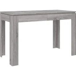 vidaXL Mesa de comedor madera de ingeniería Sonoma gris 120x60x76 cm Gris sonoma Discount