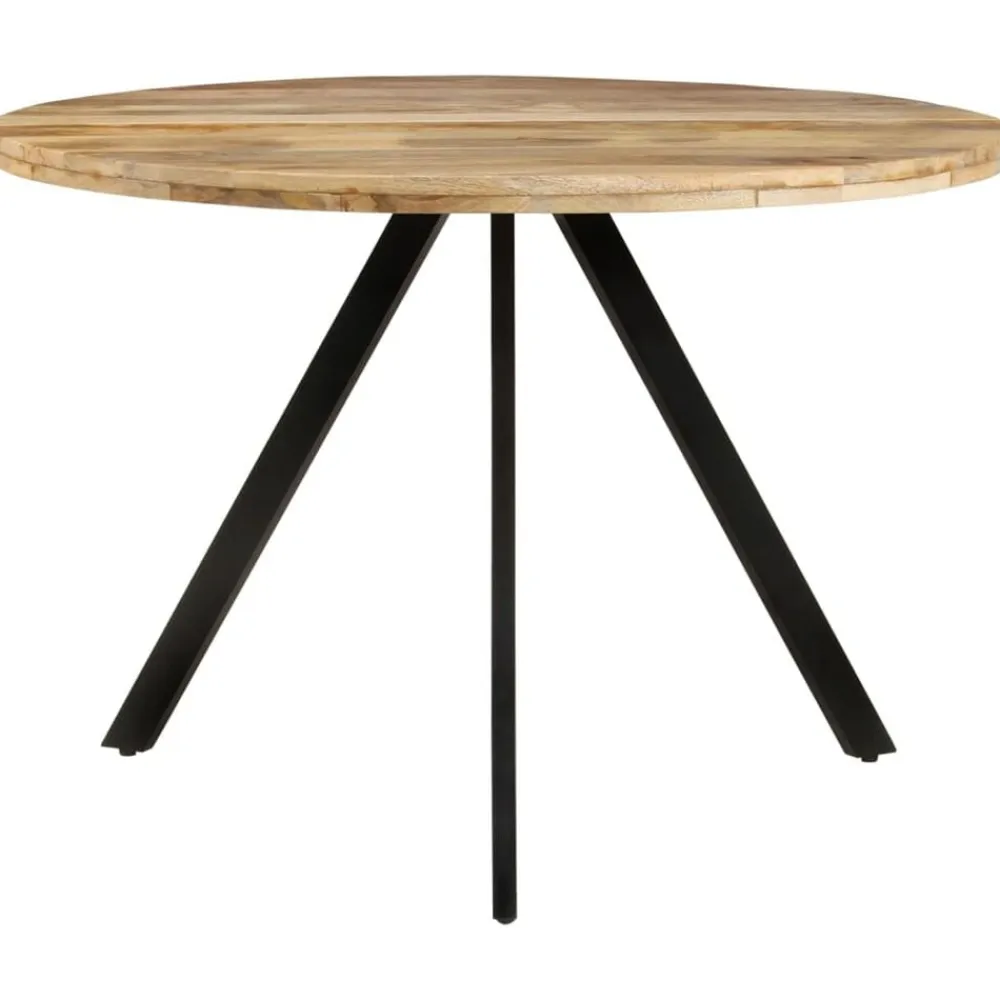 vidaXL Mesas-Mesa de comedor madera maciza de mango 110x75 cm