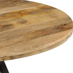vidaXL Mesas-Mesa de comedor madera maciza de mango 110x75 cm