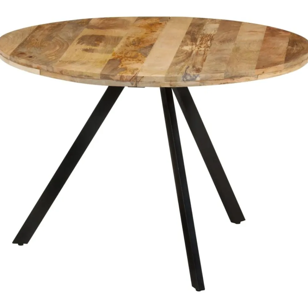 vidaXL Mesas-Mesa de comedor madera maciza de mango 110x75 cm