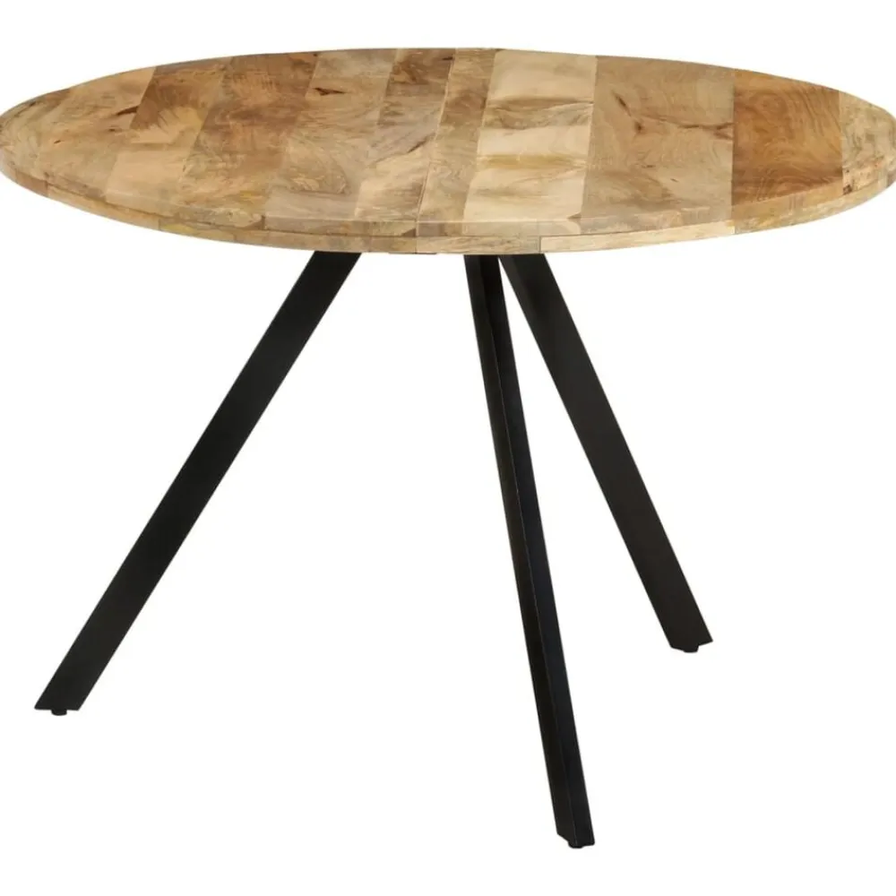 vidaXL Mesas-Mesa de comedor madera maciza de mango 110x75 cm