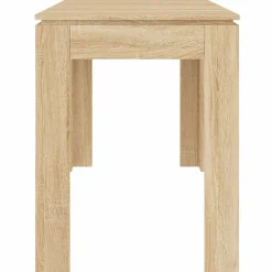 vidaXL Mesa de comedor madera contrachapada 120x60x76cm Roble Sonoma New