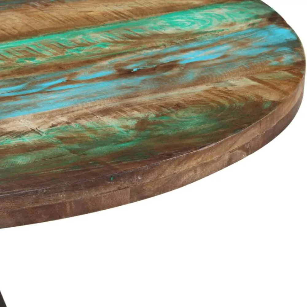 vidaXL Mesas-Mesa de comedor madera maciza reciclada 110x75 cm