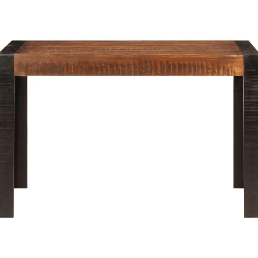vidaXL Mesa de comedor madera maciza de mango marrón miel 120x60x76 cm Marrón miel New