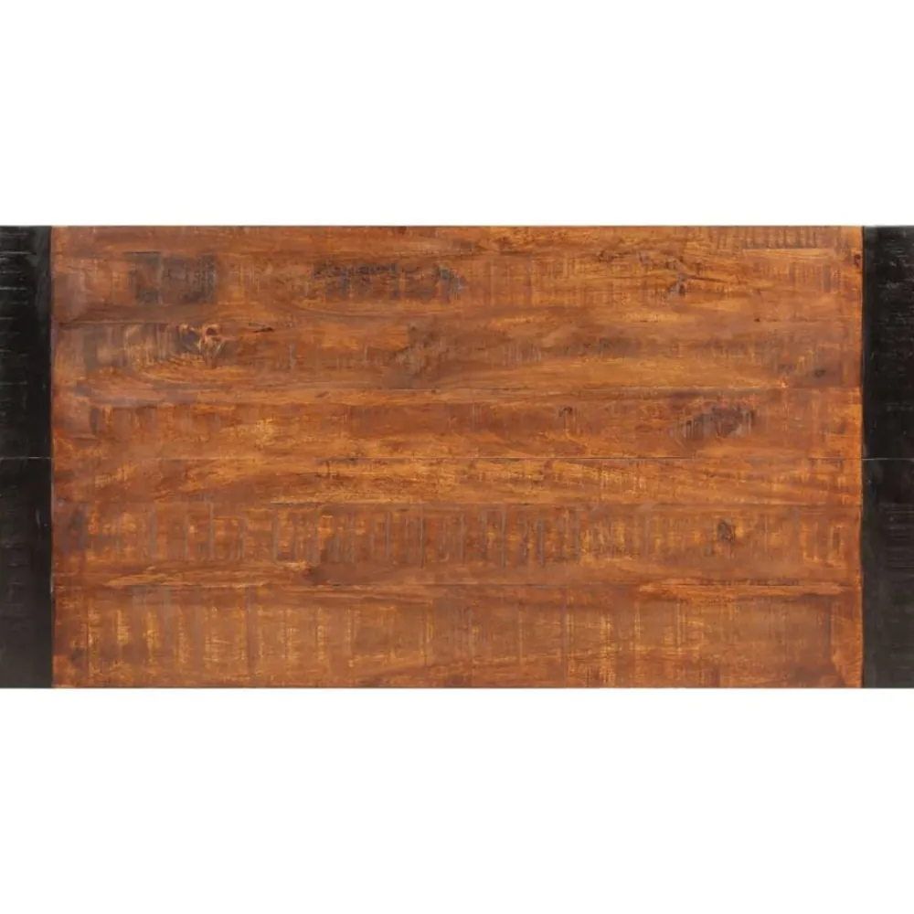 vidaXL Mesa de comedor madera maciza de mango marrón miel 120x60x76 cm Marrón miel New