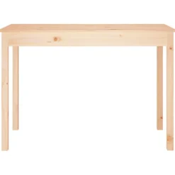 vidaXL Mesa de comedor madera maciza de pino 110x55x75 cm Natural Best