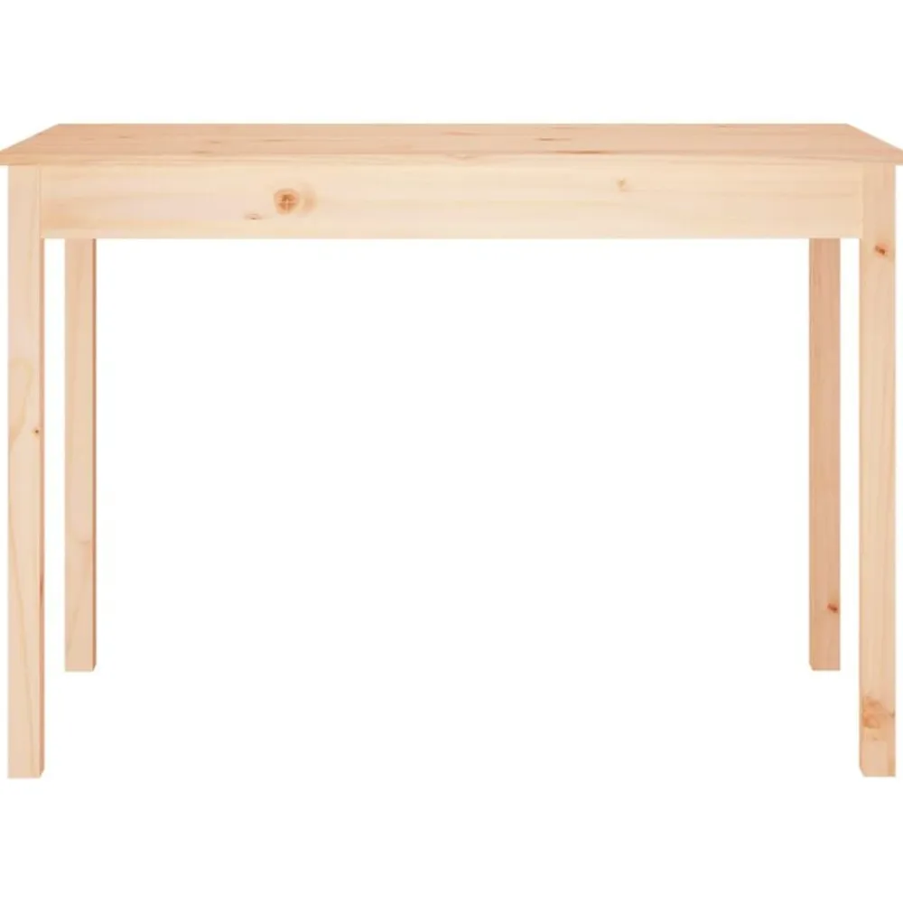 vidaXL Mesa de comedor madera maciza de pino 110x55x75 cm Natural Best